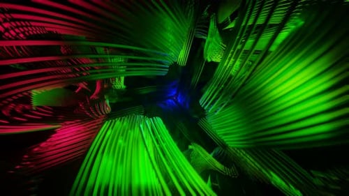 Radiant VJ Loop Showcasing a Pulsating Neon Disco Backdrop