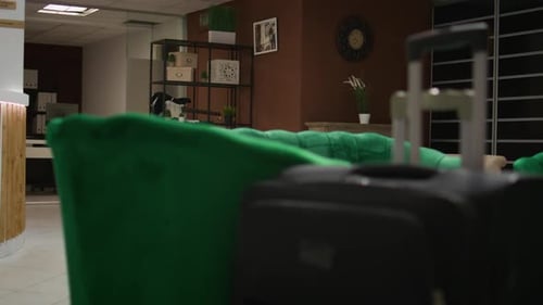 Empty Classy Hotel Lounge Area