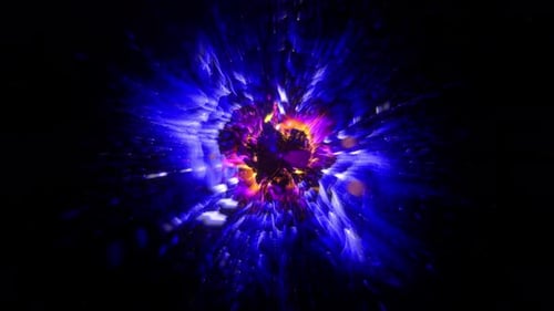 Dark Blue Explosion