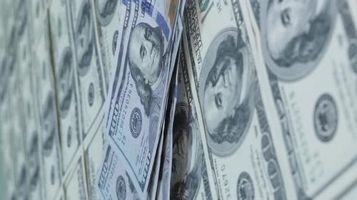 Display of United States One Hundred Dollar Bills