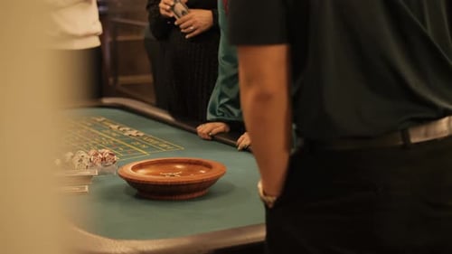 People at a Casino Roulette Table