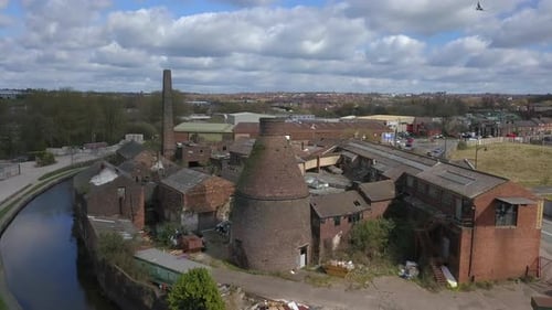 Burslem de un banco de cerámica