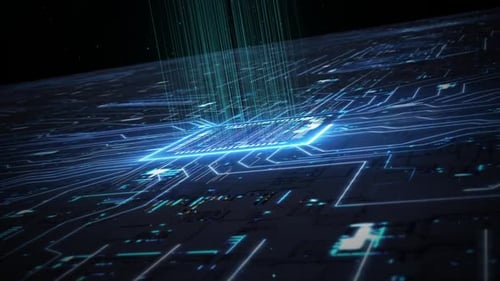 GPU AI Processor Chip with Data Transmission Flow