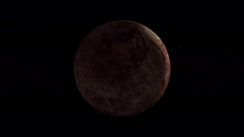 Rotated Night To Day Realistic Makemake Fictional Planet