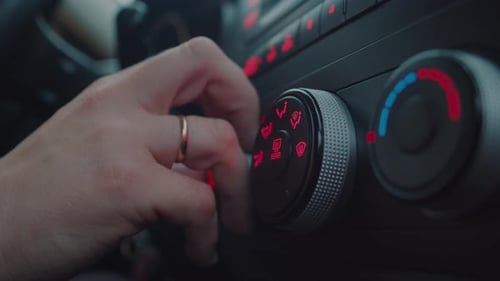 Driver Controls the Direction of Movement of Ventilation and Air Conditioning