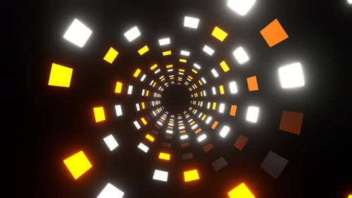 Orange And White Flashing Rotation Lights Background Vj Loop In 4K