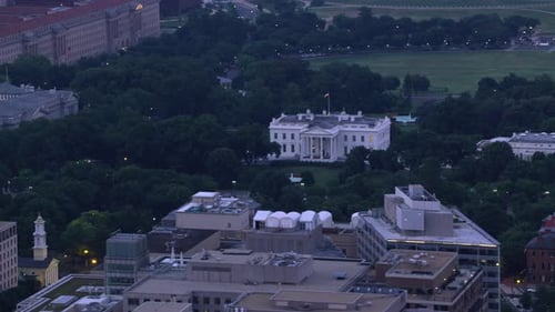Early Morning White House Aerial View