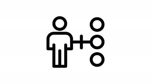 career line icon animation