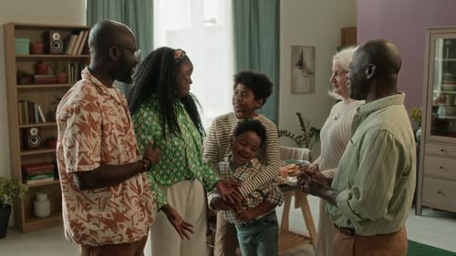 Family Gathering and Pleasant Visit at Home