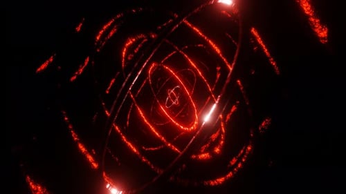 Red Organic Ellipsoid Background Vj Loop In 4K