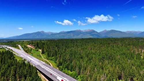 Multi-lane road in the countryside of Slovakia.