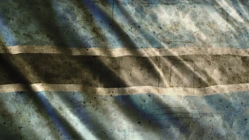 Botswana Flag Grunge