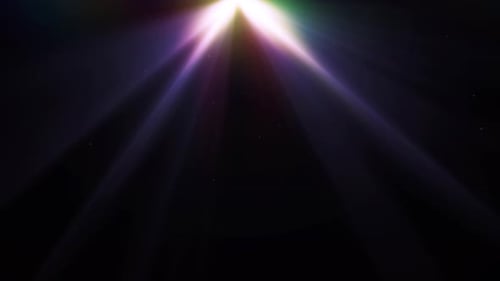 Purple light god rays, lens flare style vintage overlay shine spotlight effect.