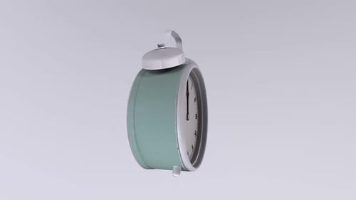 Alarm Clock 3d object rotating loop