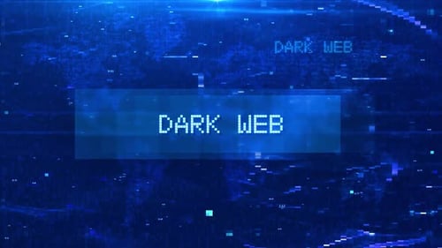 Futuristic Glitch Digital Text Reveal Intro