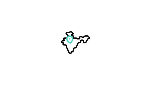 Icône animée Indiamap