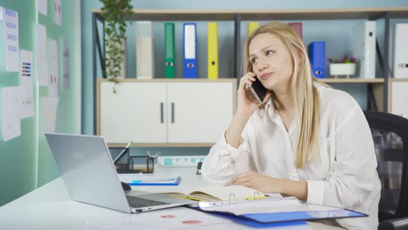 Negative phone call, businesswoman., People Stock Footage ft ...