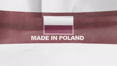 Animated Grunge Paper Texture Made In Label Reveal
