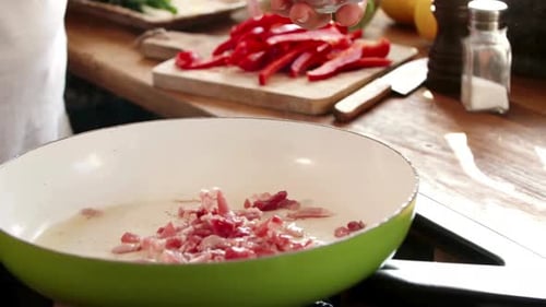 Chef Making Frittata