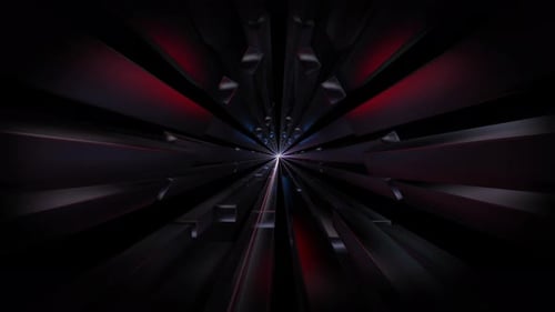 4k Colored Glossy Blocks Tunnel