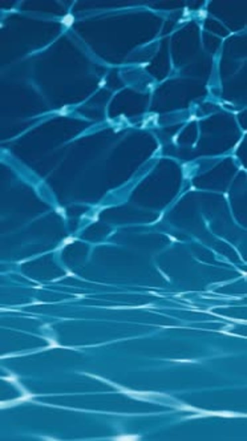 Looping Underwater Deep Blue Pool with Water Reflections