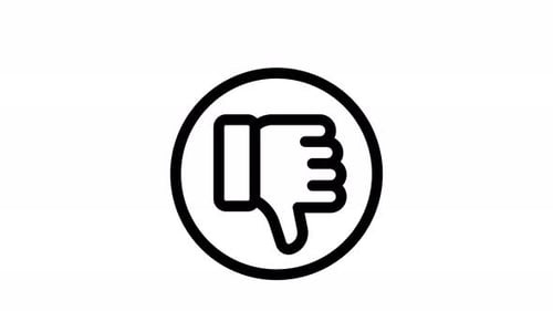 Animated Thumbs Down Icon for Negative Feedback