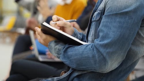 Diverse Group of Adults Working in Modern Office
