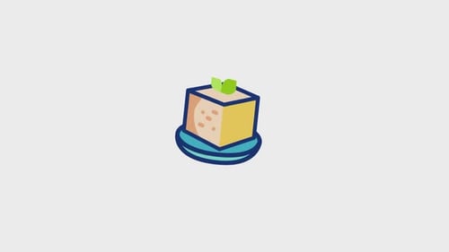 Flat Design Animated Dessert Icon