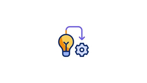 Animiertes Symbol für die Implementierung