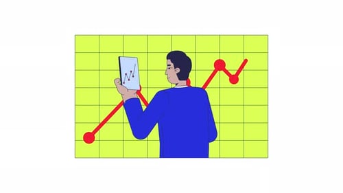 Animation 2D sur le suivi de la croissance des ventes