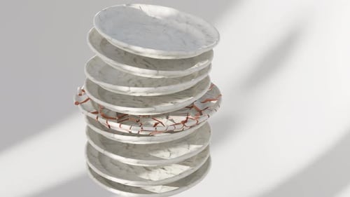 3D-Animation von Bruchplatten