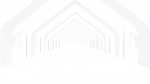 Long White Corridor Modern Intro Tunnel Open Space Transparent Background