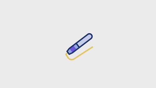 Icono animado de rizador