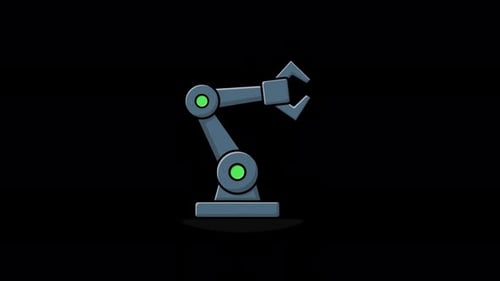 Animated Robotic Arm Automation Loop