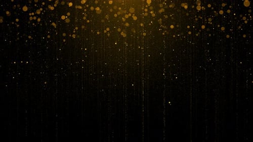 Fondo de partículas de lujo con purpurina abstracta, estrellas doradas brillantes, polvo, bokeh, purpurina