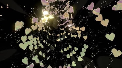 Leuchtender Strom der Valentinstage