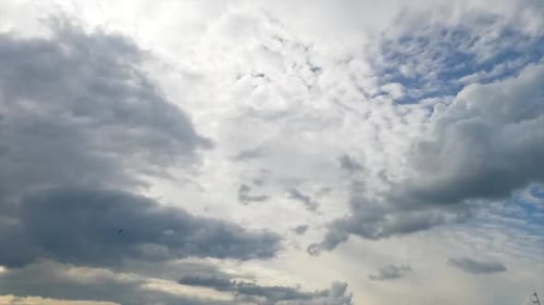 Moody Grey Clouds Moving in a Time-Lapse Sky