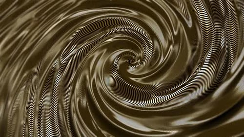 Luxuriöse goldene metallische Spiralhintergrundanimation