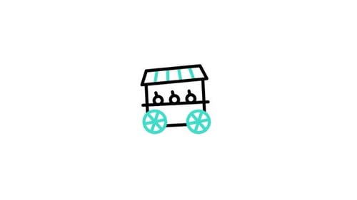 Food Cart Animated Icon
