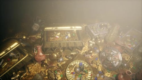 Gros plan sur les trésors et les accessoires vintage de luxe