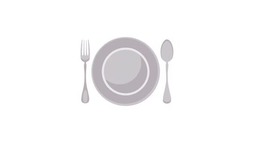 Animated Table Setting Reveal in Flat Design Style
