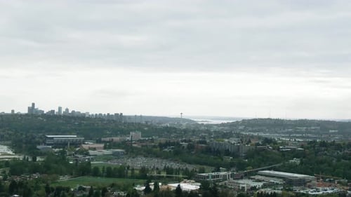 Uhd Seattle City Aerial View