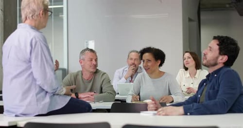 Professionals in a Business Meeting or Corporate Training