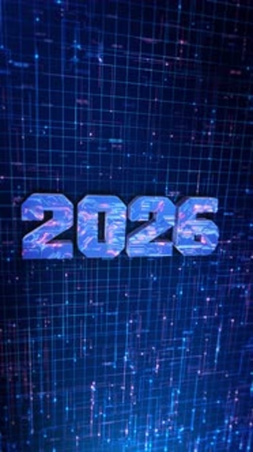 Happy New Year 2026 Wish for New Years Eve celebrations, invitations social media. unique artistic s