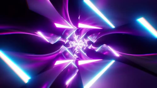Neonlicht, verdrehte Struktur, Vj Loop