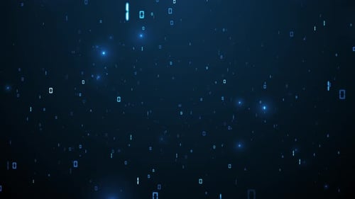 Deep Code Field Business Unternehmenstechnologie Partikel Tunnel Digitale Hintergrundschleife