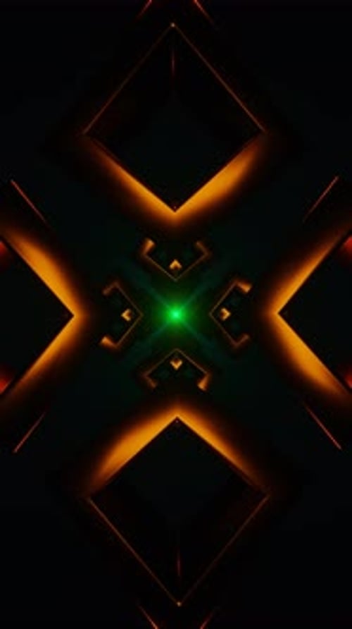 Vidéo verticale Une danse envoûtante de néons dans une boucle VJ palpitante