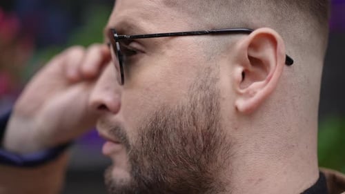 Here are Some Stylish and Fashionable Profile Shots Featuring a Man Wearing Sunglasses