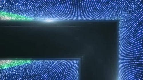 Futuristic Glowing Light Trails Logo Reveal Opener