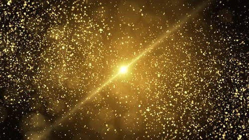 Particles Dust Abstract Light Motion Loop Light of Shimmering Particles